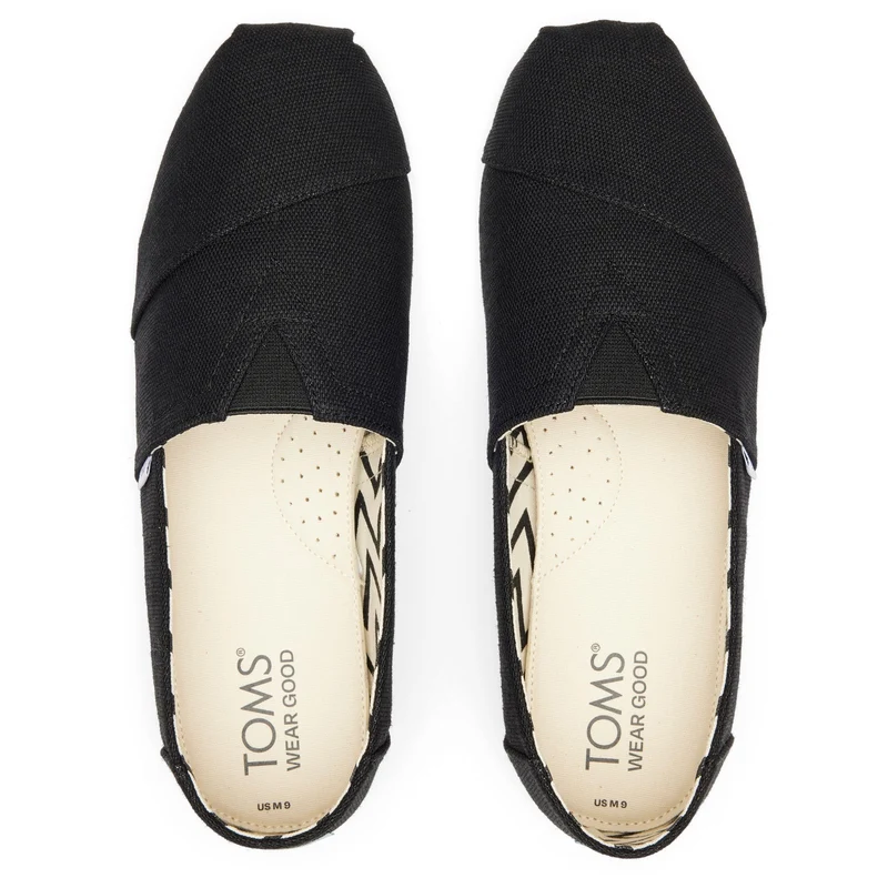 TOMS Alpargata Espadrilles für Herren zum Hineinschlüpfen | Schwarz