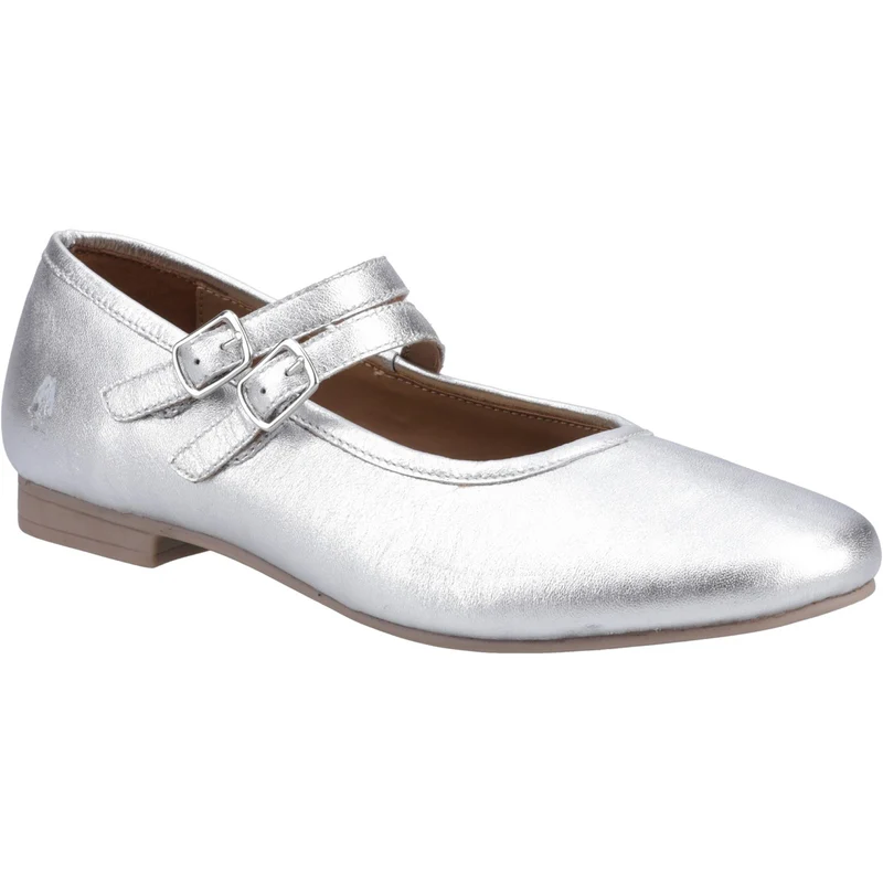Hush Puppies Nancy Mary Jane Ballerinas für Damen | Silber