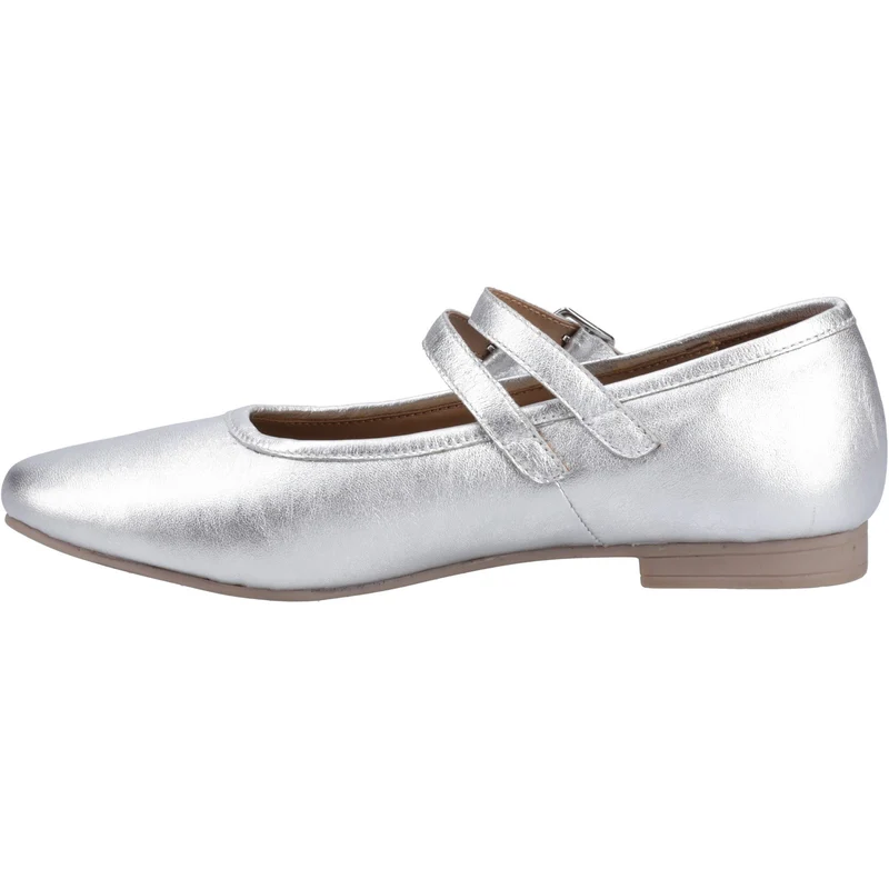 Hush Puppies Nancy Mary Jane Ballerinas für Damen | Silber