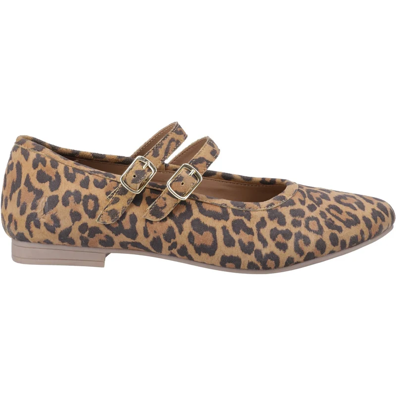Hush Puppies Nancy Mary Jane Ballerinas für Damen | Leopardenmuster