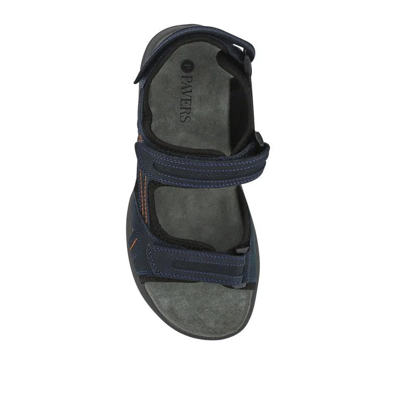 Touch-Fasten Leather Sandals - DDIN41013 / 327 118 - Navy