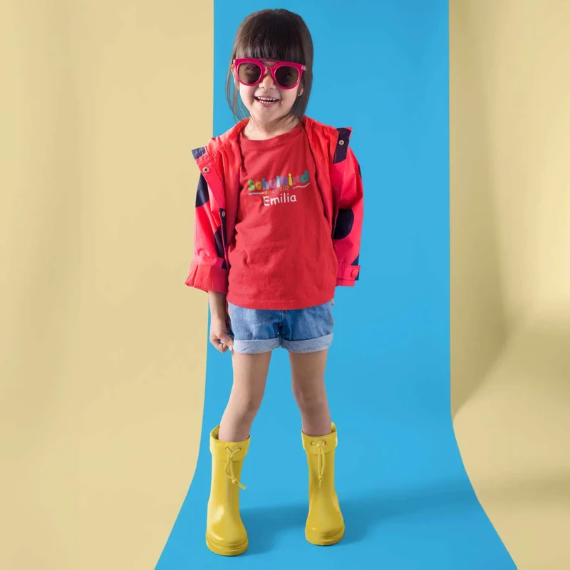 Kids T-Shirt - Schulkind 2025 Bunt mit Namen