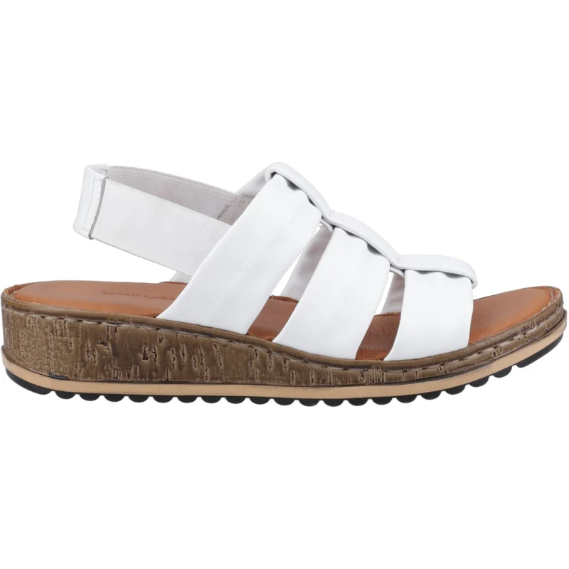 Hush Puppies Eden Damen-Sandalen mit breiter Passform | Weiß