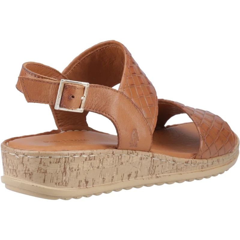 Hush Puppies Damen-Sandalen aus Ebenholz, gewebt | Hellbraun