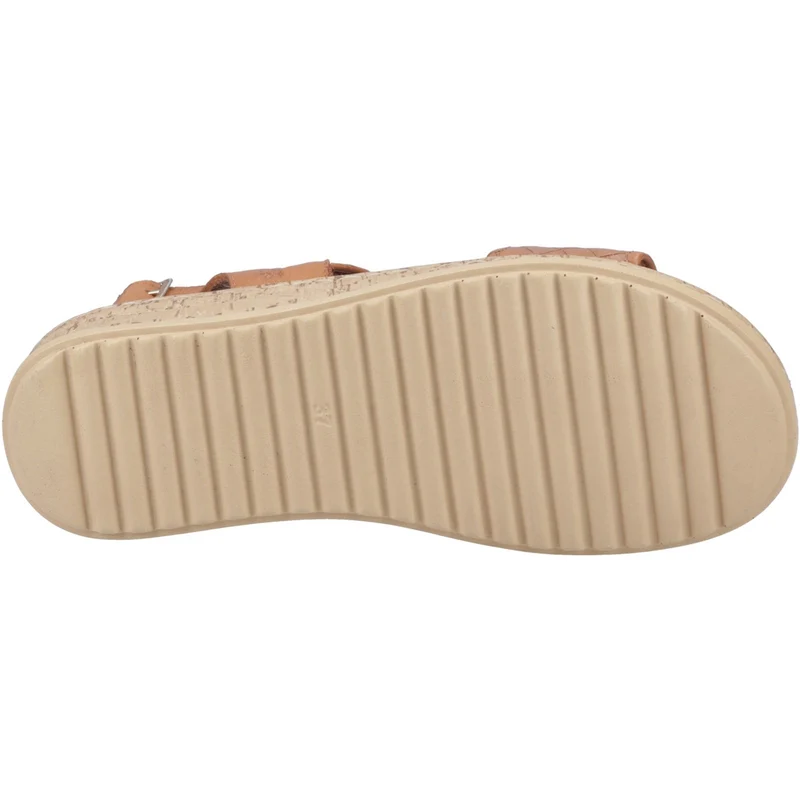 Hush Puppies Damen-Sandalen aus Ebenholz, gewebt | Hellbraun