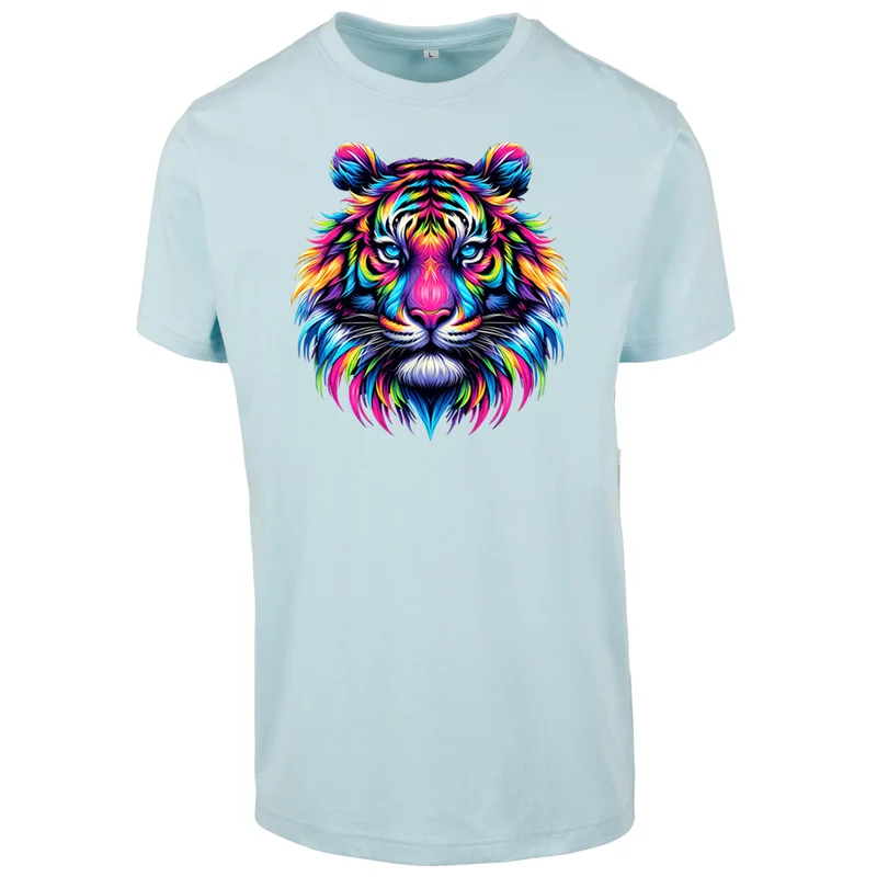 T-Shirt Shirt - Neon Löwe - fluoreszierend