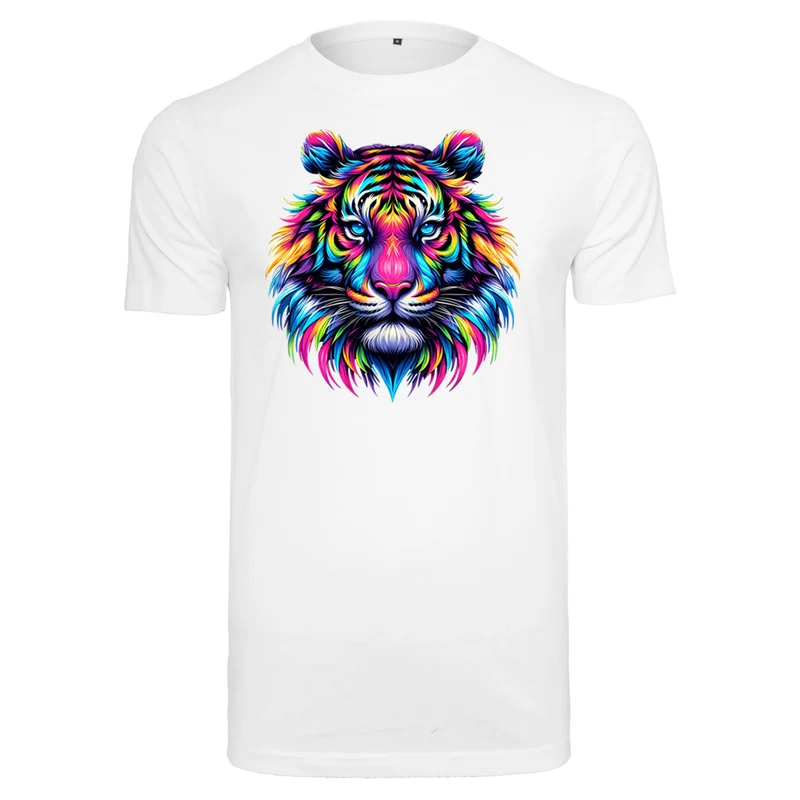 T-Shirt Shirt - Neon Löwe - fluoreszierend