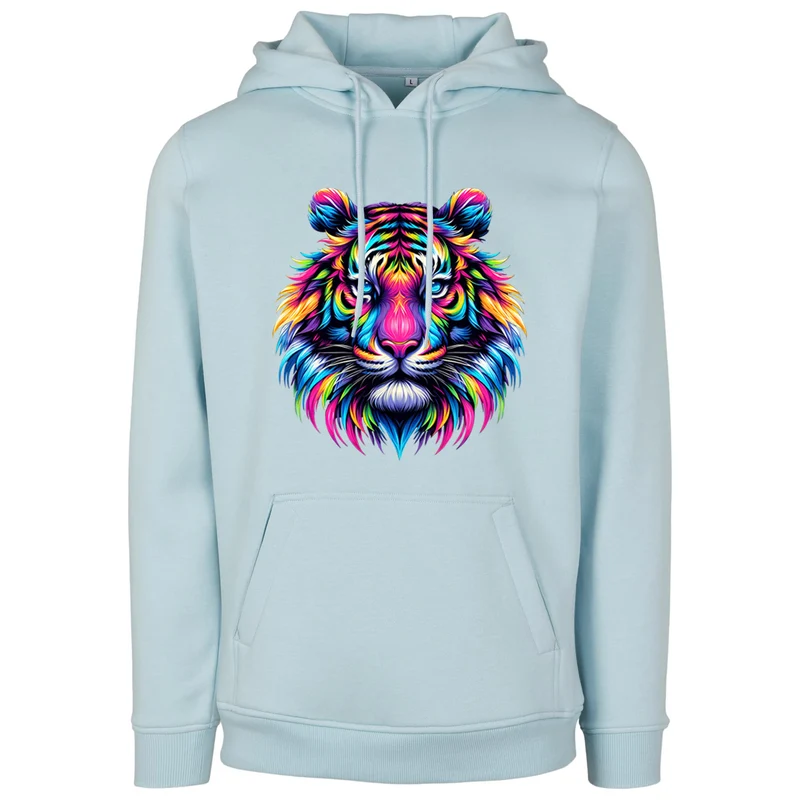 Hoodie - Neon Löwe - fluoreszierend