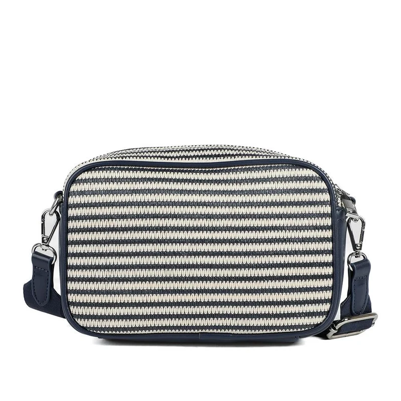 Zip Up Shoulder Bag - RIM38003 / 324 471 - Navy - White