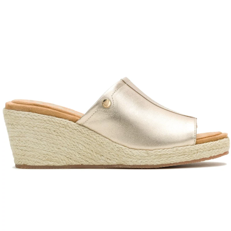 Hush Puppies Damen-Sandalen aus Weidenrattan | Gold