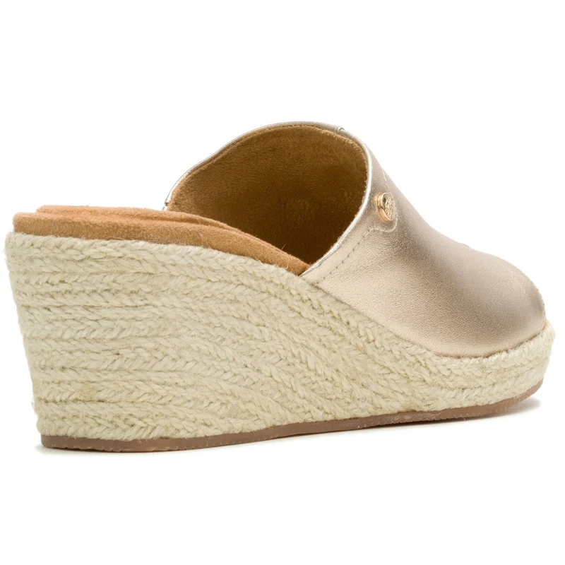 Hush Puppies Damen-Sandalen aus Weidenrattan | Gold