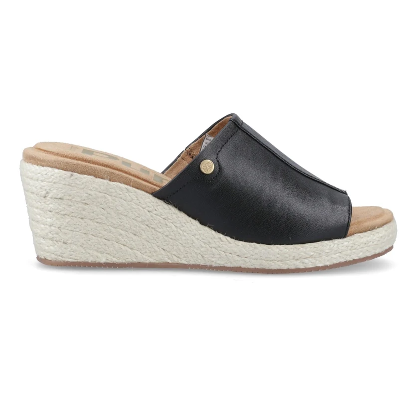 Hush Puppies Damen-Sandalen aus Rattan Willow | Schwarz