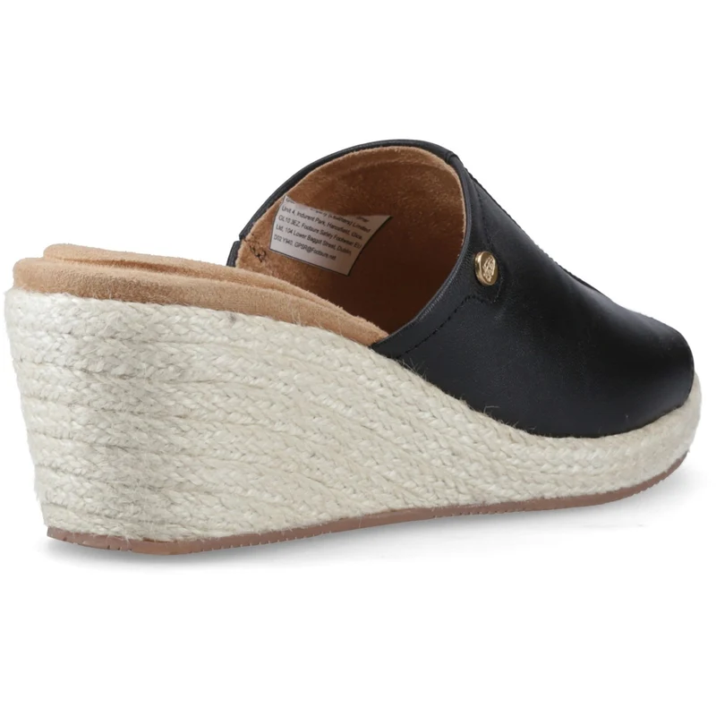 Hush Puppies Damen-Sandalen aus Rattan Willow | Schwarz