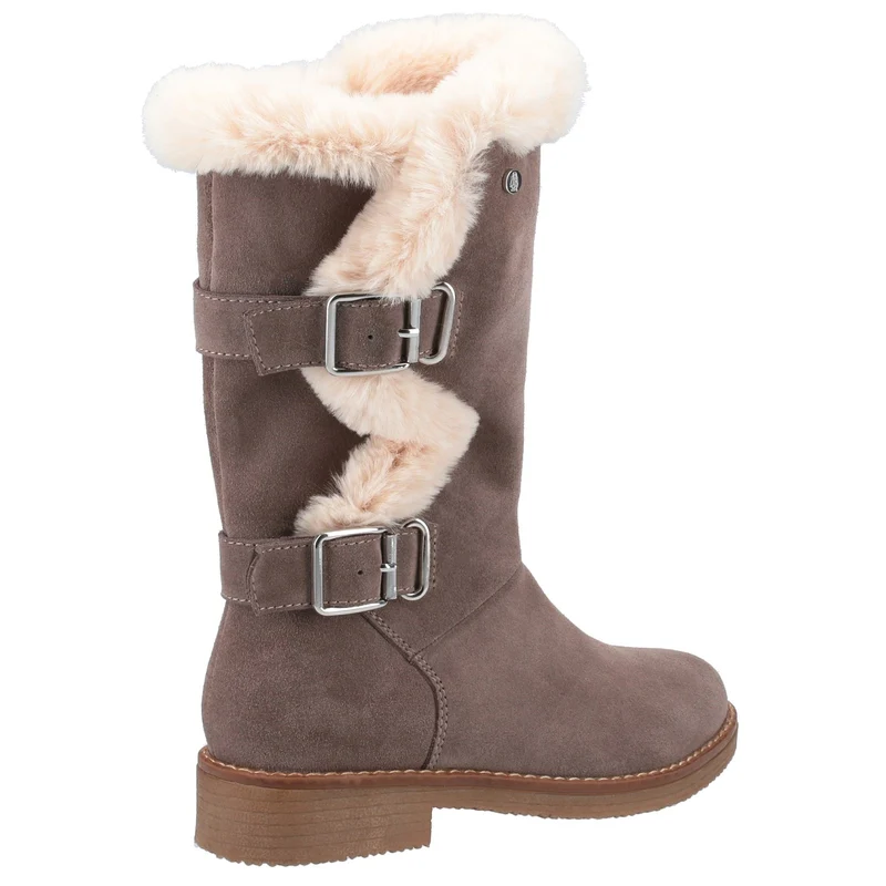 Hush Puppies Megan Wildleder-Mittelstiefel für Damen – Grau