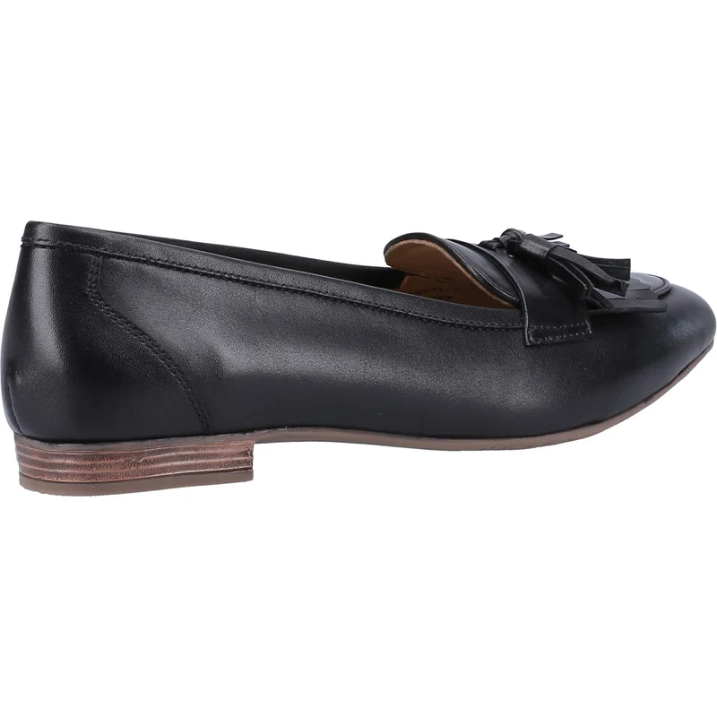 Hush Puppies Damen-Loafer „Marissa“ aus Leder mit Quasten – Schwarz