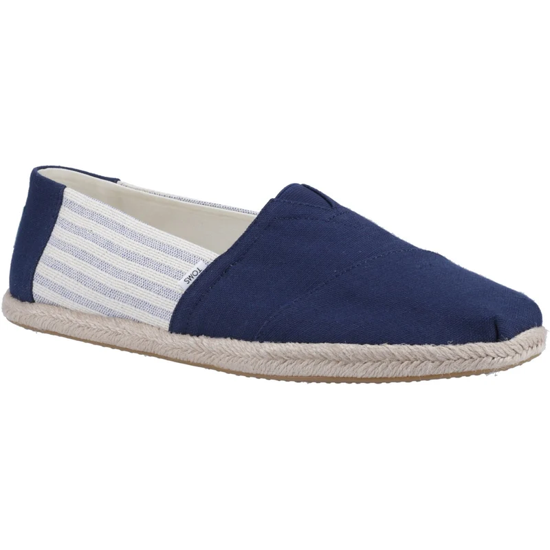 TOMS Herren Alpargata Rope 2.0 Slip-On Espadrille | Marineblauer Streifen