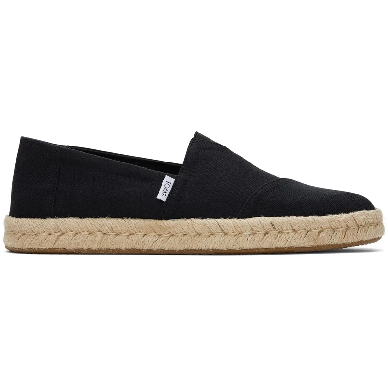 TOMS Alpargata Rope 2.0 Espadrilles zum Hineinschlüpfen für Herren | Schwarz