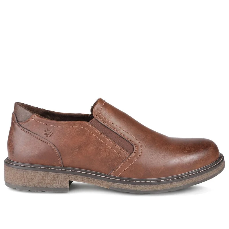 Relife Extra Wide Slip On Shoes - RELIF44017 / 329 887 - Cognac