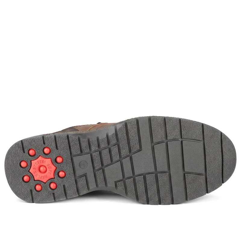 Relife Wide Fit Lace-Up Shoes - RELIF42000 / 327 804 - Cognac