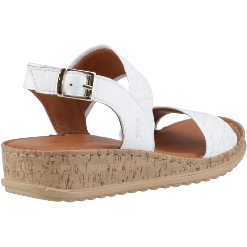 Hush Puppies Damen-Sandalen in Ebenholz mit breiter Passform | Weiß