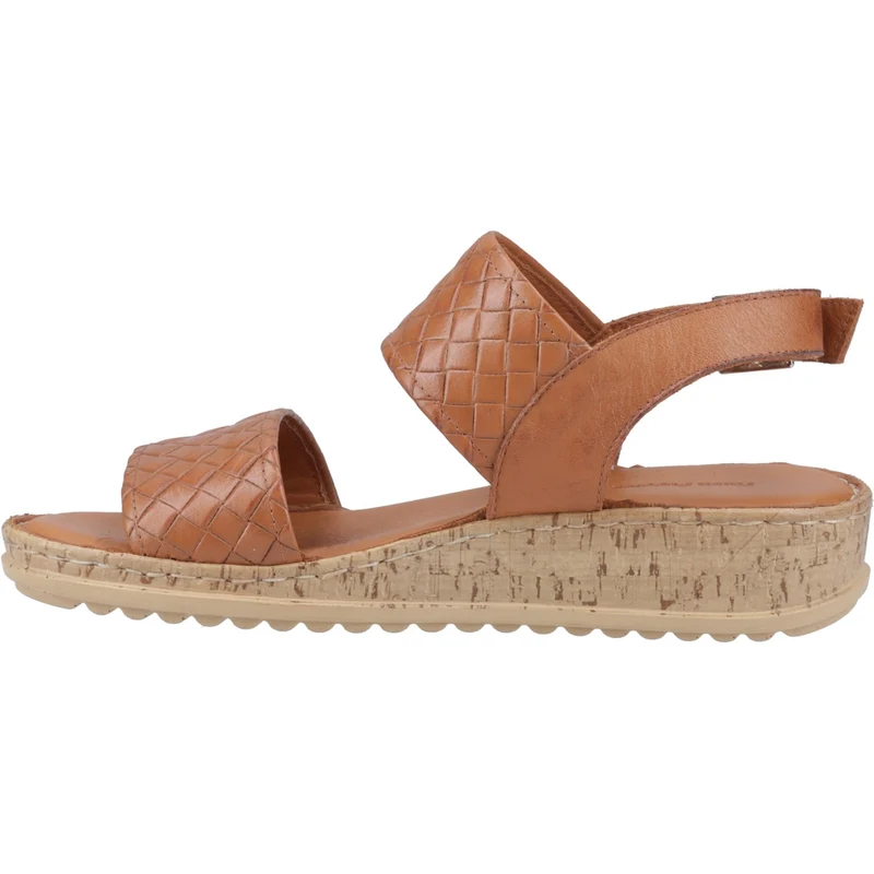 Hush Puppies Damen-Sandalen in Ebenholz mit breiter Passform | Hellbraun