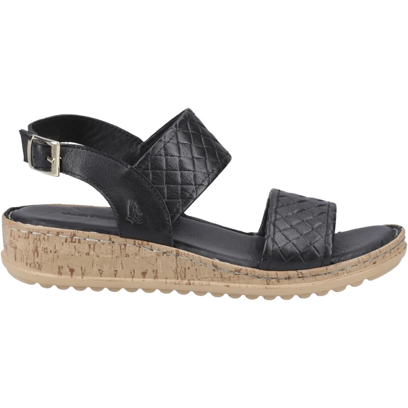Hush Puppies Damen-Sandalen in Ebenholz mit breiter Passform | Schwarz