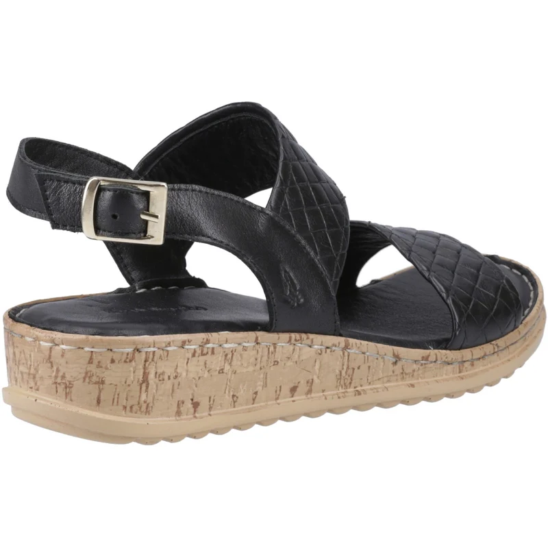 Hush Puppies Damen-Sandalen in Ebenholz mit breiter Passform | Schwarz