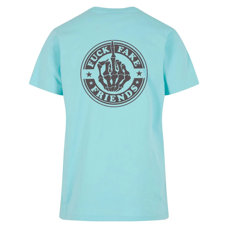 T-Shirt - Fuck Fake Friends - Druck Multicolor -