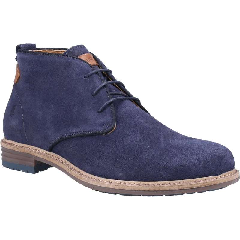 Hush Puppies Herren Jonas Chukka-Stiefel aus Wildleder – Marineblau