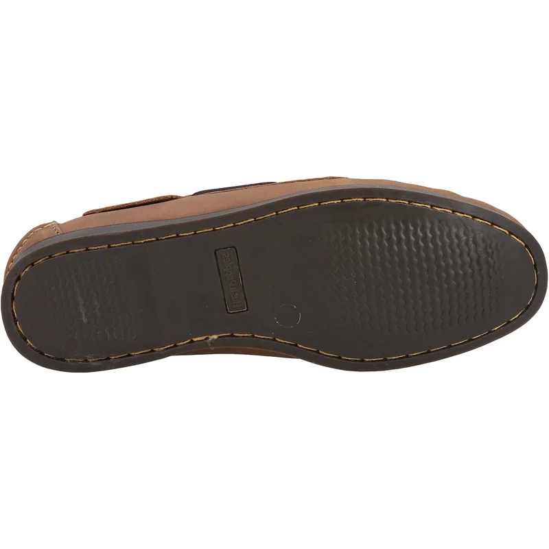 Hush Puppies Herren-Bootsschuh „Henry“ aus Leder – Hellbraun