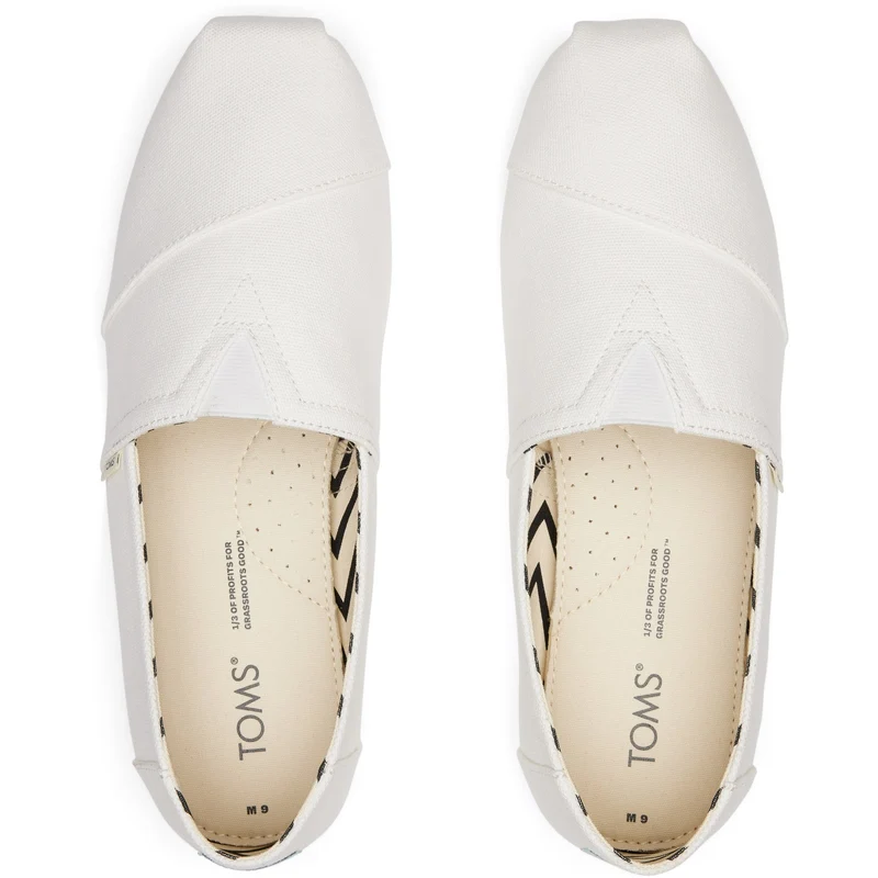 TOMS Herren Alpargata Slip-On Espadrille | Weiß