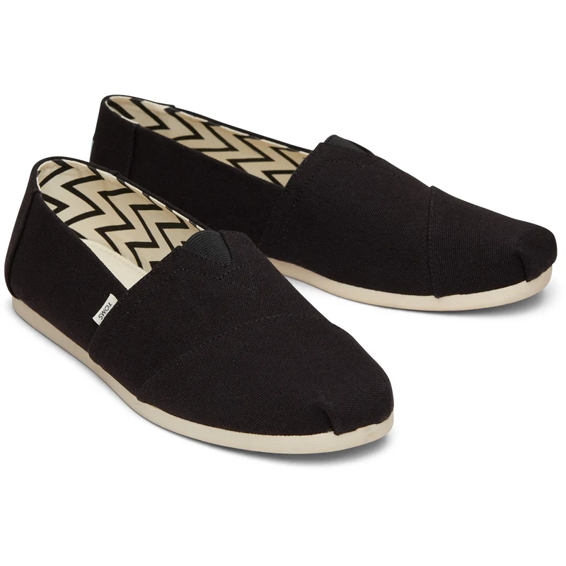 TOMS Alpargata Espadrilles für Herren zum Hineinschlüpfen | Schwarz