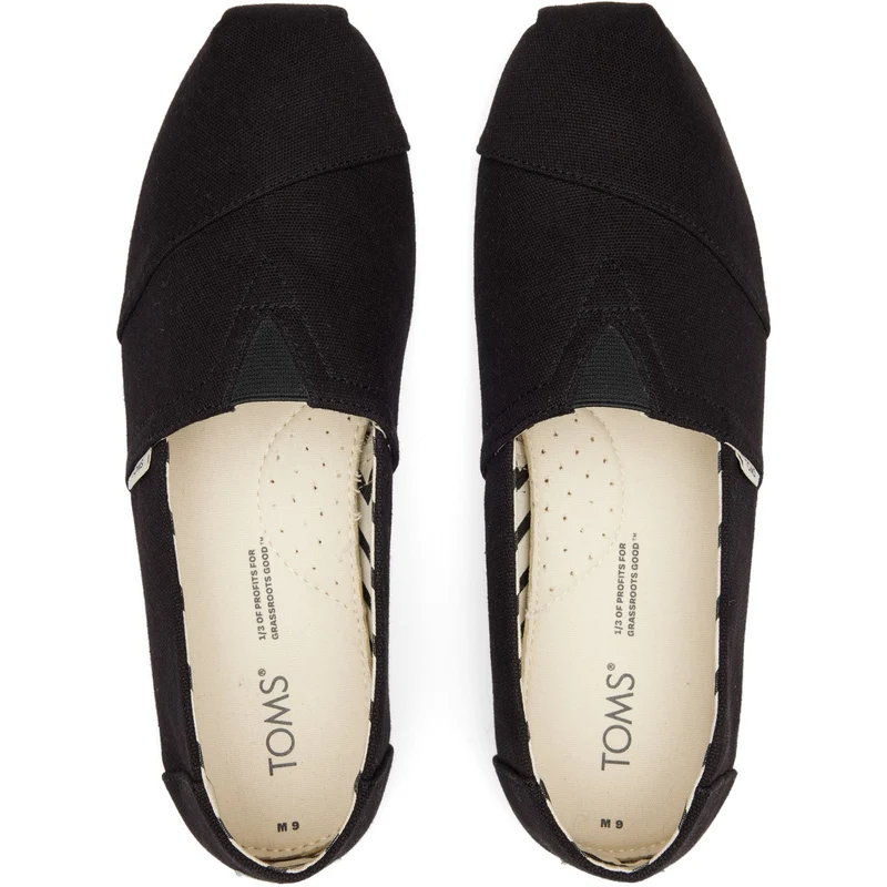 TOMS Alpargata Espadrilles für Herren zum Hineinschlüpfen | Schwarz
