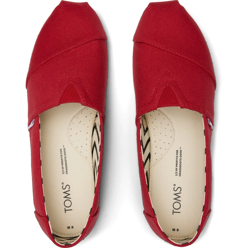 TOMS Alpargata Espadrilles für Herren zum Hineinschlüpfen | Rot
