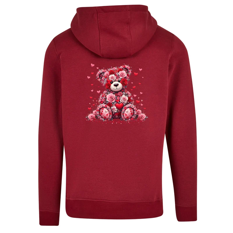 ZIP Hoodie - Teddybär Flower