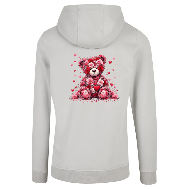 ZIP Hoodie - Teddybär Flower