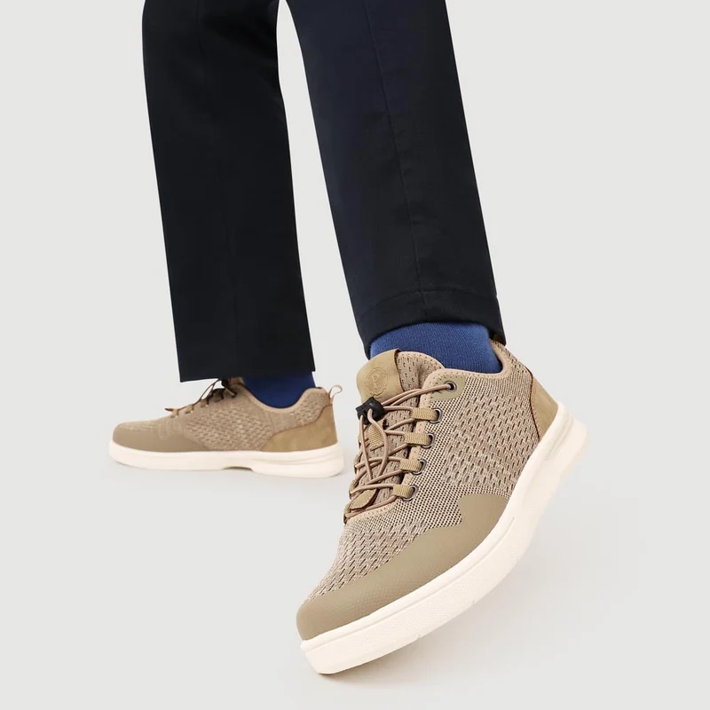 Bungee-Laced Memory Foam Shoes - BOJIE41027 / 327 404 - Taupe
