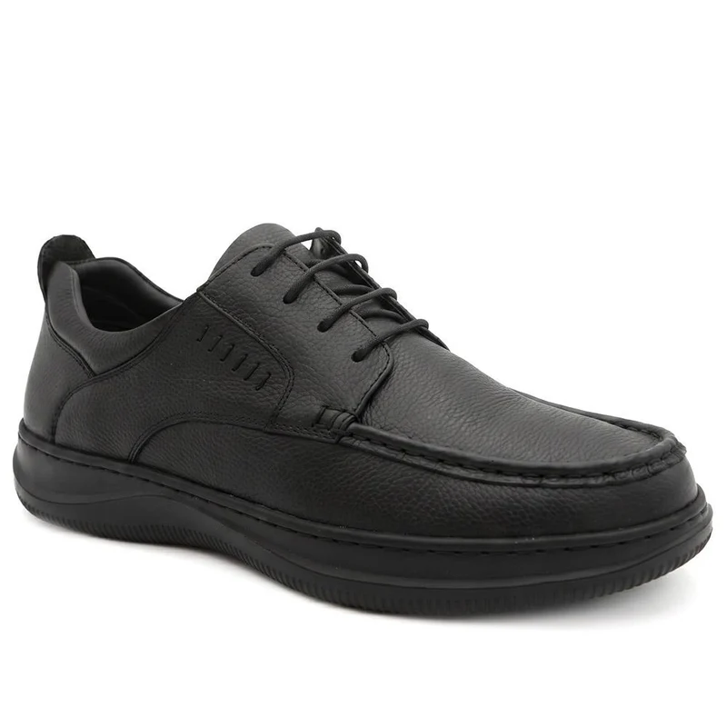Extra Wide Smart Leather Lace Up Shoes - PRFEM44006 / 330 182