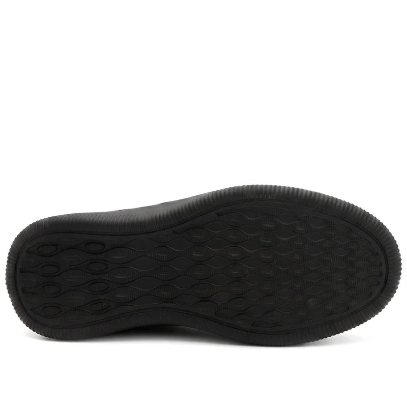 Extra Wide Smart Leather Lace Up Shoes - PRFEM44006 / 330 182 - Black