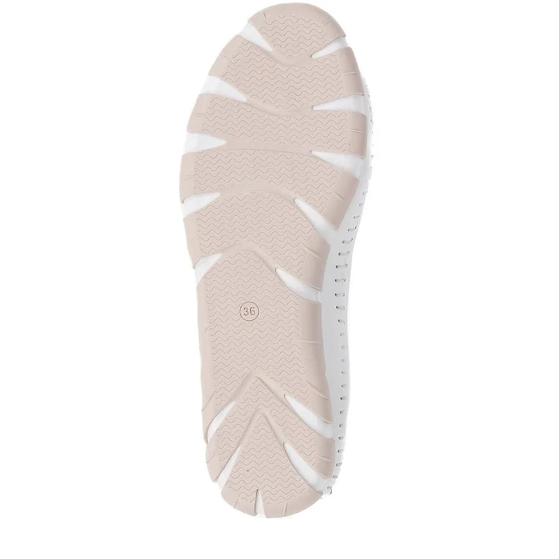 Slip-On Leather Pumps - GOKH39011 / 326 241 - White