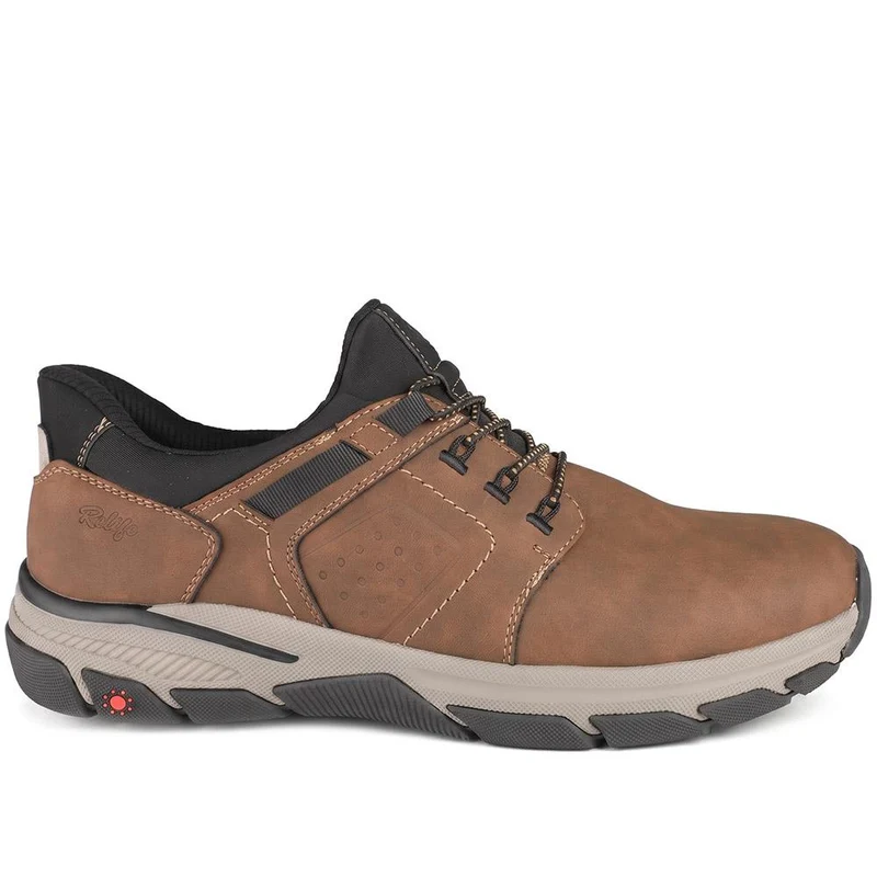 Relife Extra Wide Bungee Lace Shoes - RELIF44020 / 329 874 - Cognac