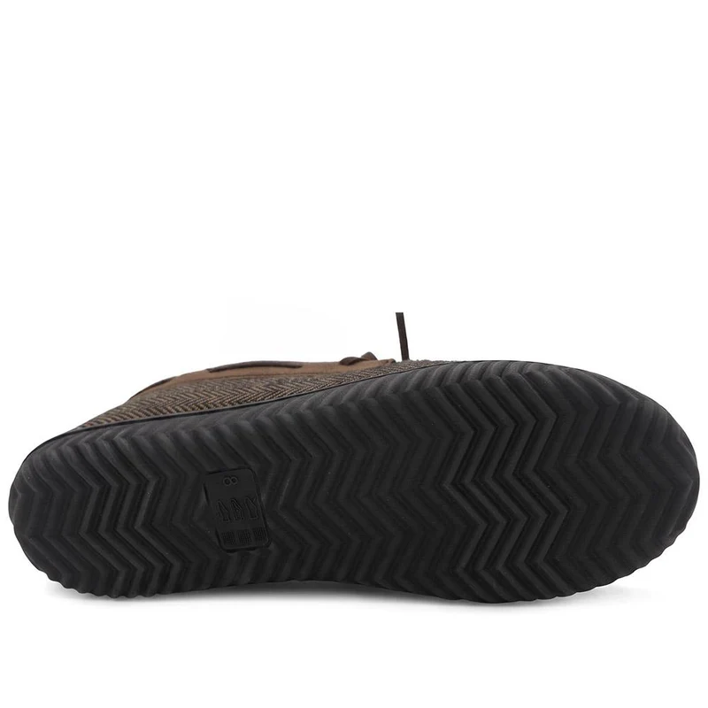 Fur-Lined Slippers - GALOP40027 / 326 308 - Brown Multi