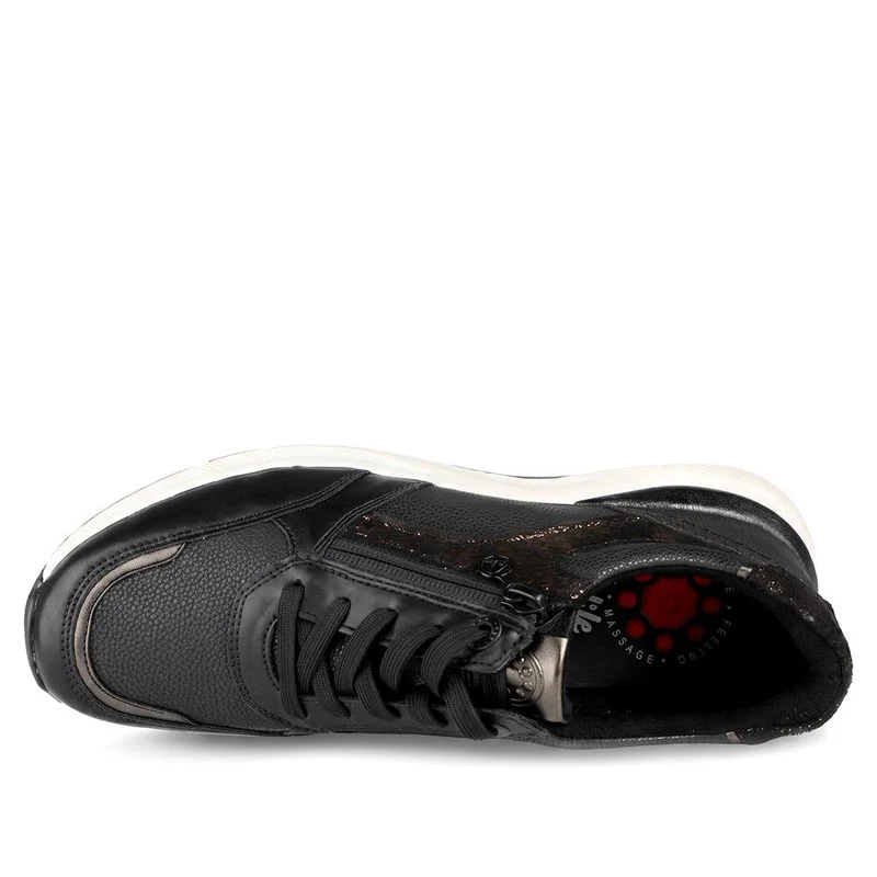 Relife Flexible Zip & Lace Trainers - RELIF44026 / 329 645 - Black