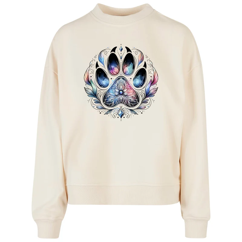 Ladies Oversized Sweatshirt - Pfote Federn