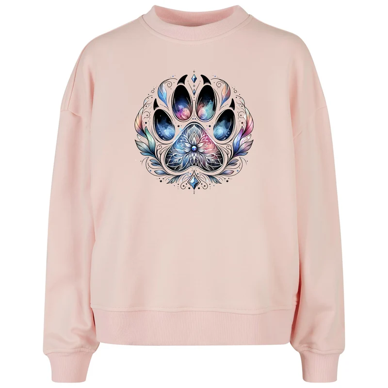 Ladies Oversized Sweatshirt - Pfote Federn