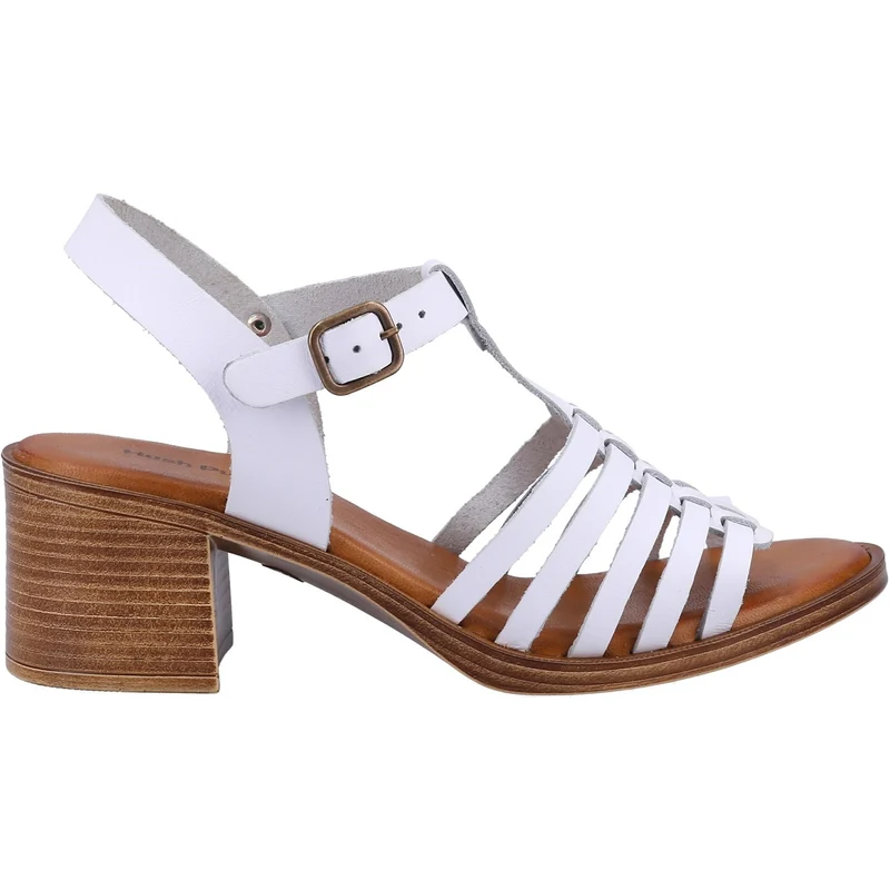 Hush Puppies Damen Greta Ledersandale - Weiß