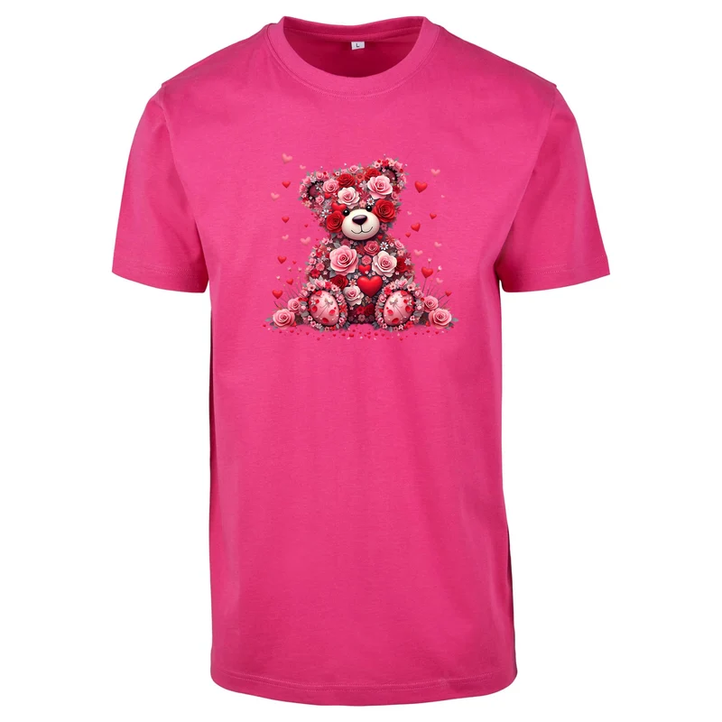 T-Shirt Shirt - Teddybär Flower