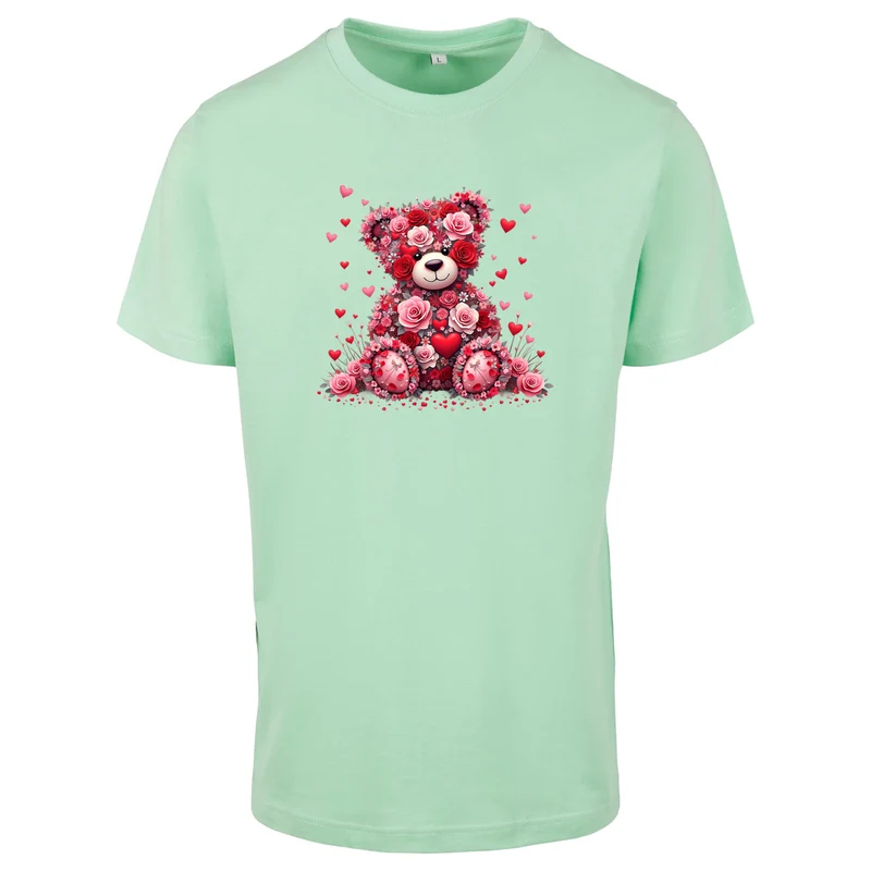T-Shirt Shirt - Teddybär Flower