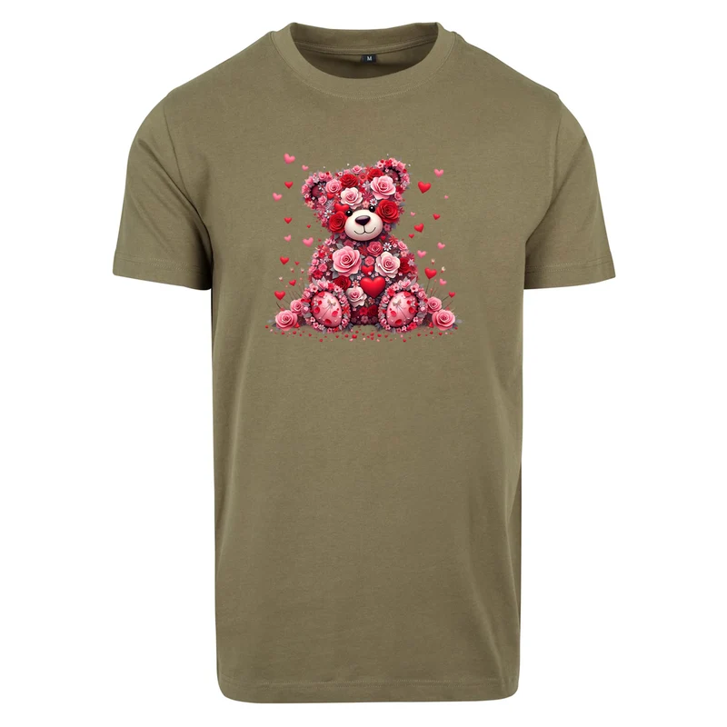 T-Shirt Shirt - Teddybär Flower