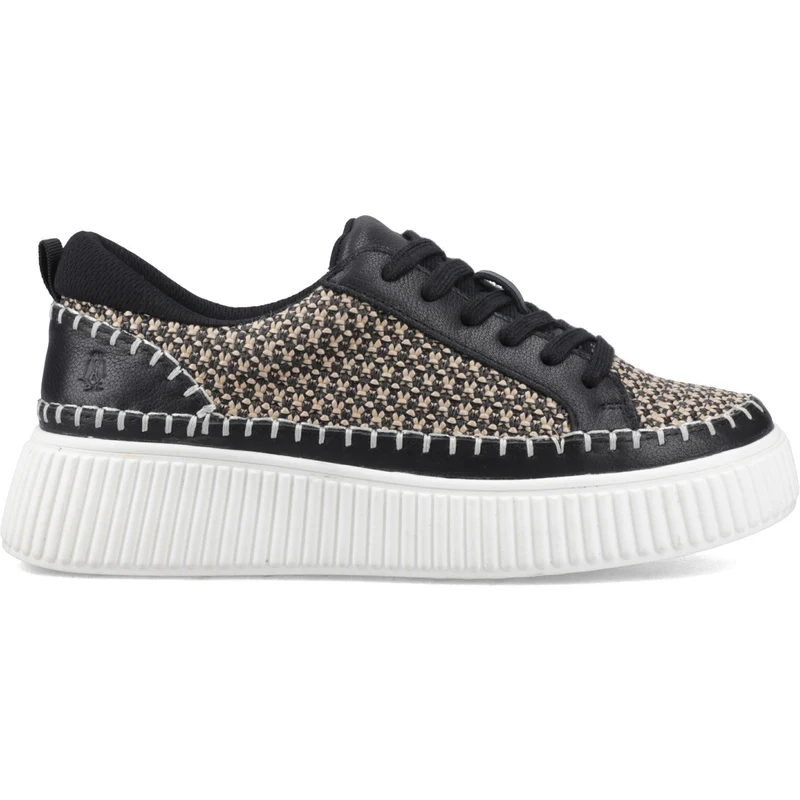Hush Puppies Damen Haisley Woven Sneaker | Schwarz